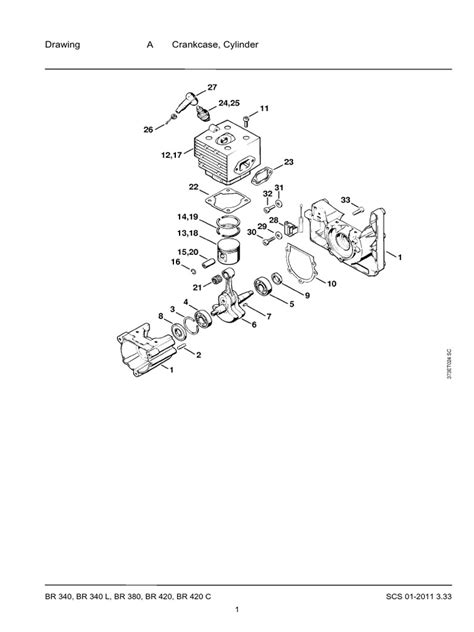 Br340 Br340l Br380 Br420 Br420c 4203 Parts Manual