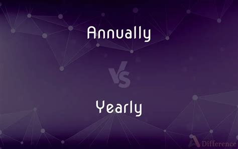 Annually vs. Yearly — What’s the Difference? 