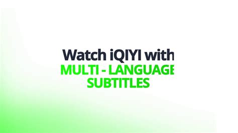 How To Change Subtitles On Iqiyi Youtube