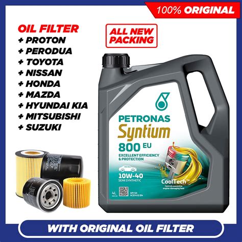 All New Original Oil Filter Petronas Syntium Eu W Sn Semi