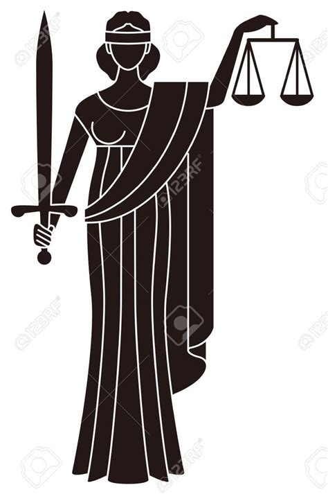 Symbol Of Justice Goddess Of Justice Themis Royalty Free Cliparts