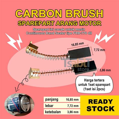 Jual Arang Motor Carbon Brush Band Sealer Frb Shopee Indonesia