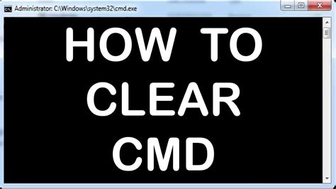 Windows Command Line Tutorials How To Clear Your Cmd Screen