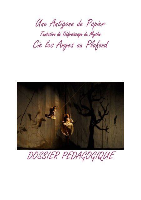 Dossier pÃdagogique Une Antigone de papier pdf 325 79 ko