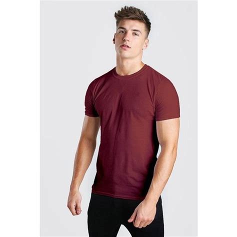 Maroon Polyester Men Round Neck T Shirt Half Sleeves Plain At Rs 99