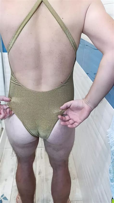 Me In Sexy Gold Swimsuit Gay Masturbation Masturbation Porn Feat Hot Ivon Xhamster
