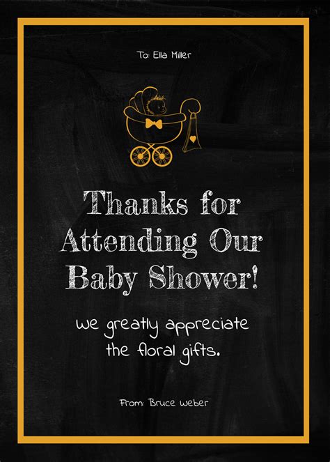 Free Baby Shower Card Templates Editable And Printable