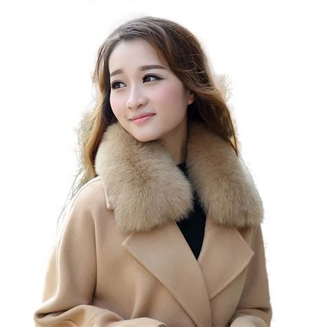 Classic Winter Fashion Women Real Fur Collar Coats Acessories Solid