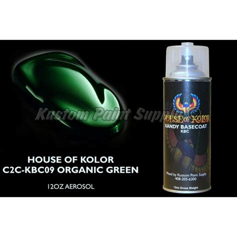 Organic Green Kandy Basecoat Kbc09 House Of Kolor 12oz Aerosol Can