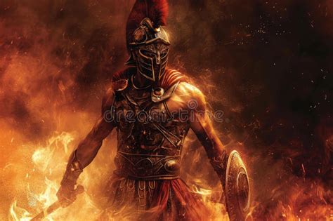 Powerful Ares Greek God War Generate Ai Stock Photo Image Of