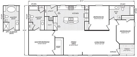 Fleetwood 3 Bedroom Double Wide Mobile Home Floor Plans Select The