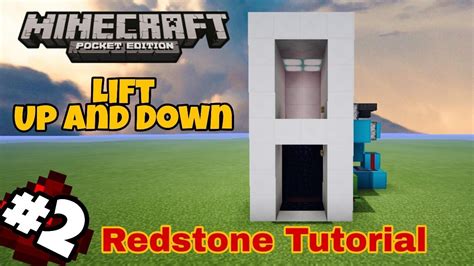 CARA MEMBUAT LIFT DI MCPE MINECRAFT REDSTONE INDONESIA YouTube