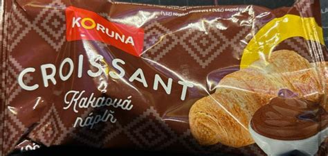 Croissant Kakaová Náplň Koruna Kalorie Kj A Nutriční Hodnoty