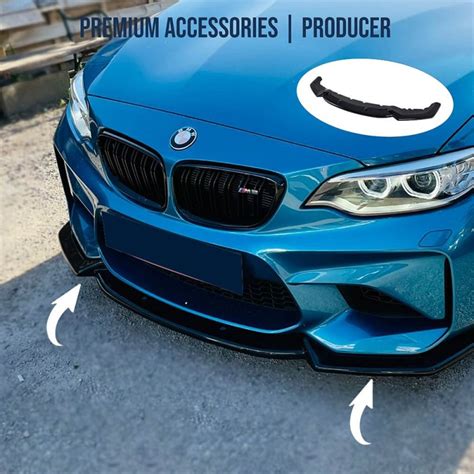 RAJOUT DE PARE CHOC NOIR BRILLANT BMW M2 F87 2016 à 2020