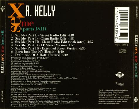 Promo Import Retail Cd Singles And Albums R Kelly Sex Me Parts I