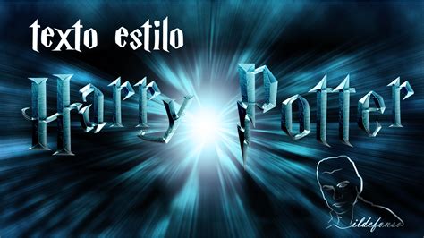 Diseña el Texto estilo Harry Potter | Ildefonso Segura