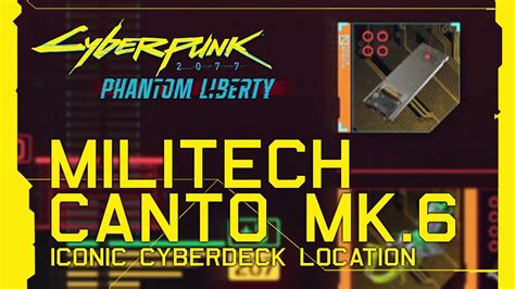 Cyberpunk Phantom Liberty Militech Canto Mk Iconic Cyberdeck