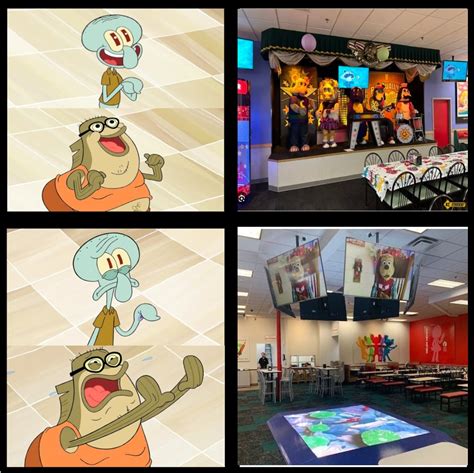 Squidward And Bubble Bass Prefer Cec Animatronics By Thepositivefandomgal On Deviantart