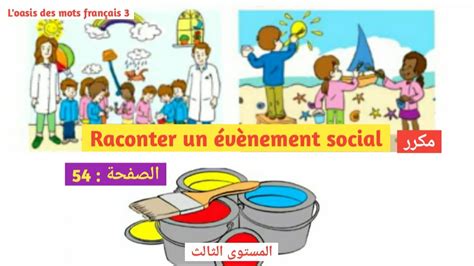 Raconter Un V Nement Social Oral Unit Semaine Et L Oasis Des