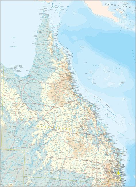 Businessmapsaustralia — Queensland Custom political state map ...