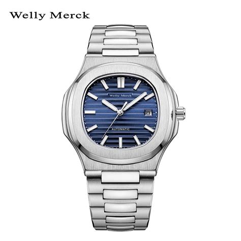 Автоматические механические часы Welly Merck для мужчин, премиум-бизнес ...