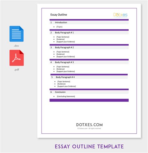 30 Essay Outline Templates Free Samples Examples And Formats