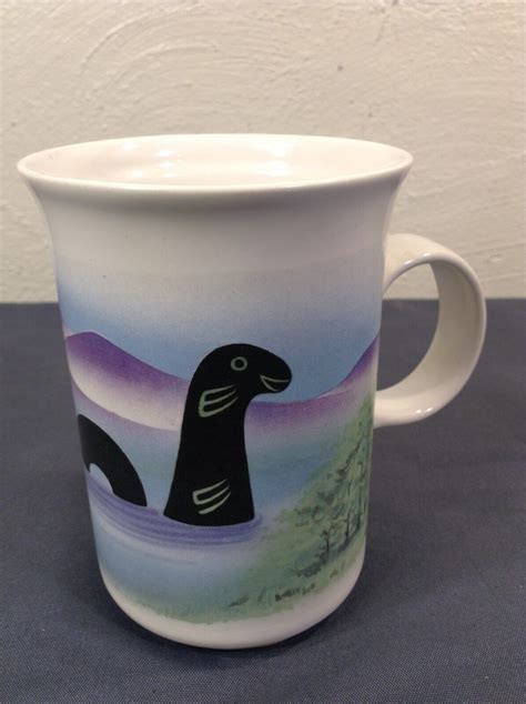 Vintage Loch Ness Monster Nessie Coffee Cup Mug By Highland China