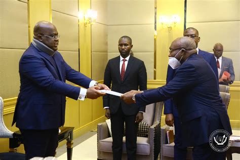 Rdc Félix Tshisekedi Reçoit Les Lettres De Créance De Trois Nouveaux