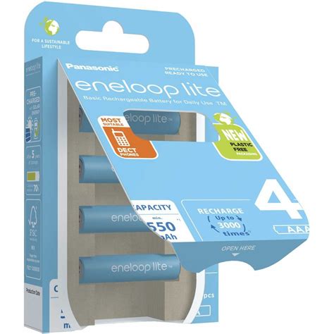 1x4 Panasonic Eneloop Lite Micro 550mAh AAA Kaufland De