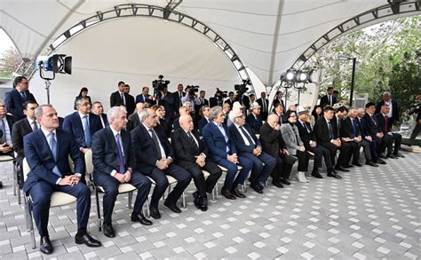 President Ilham Aliyev And President Sadyr Zhaparov Attended Unveiling