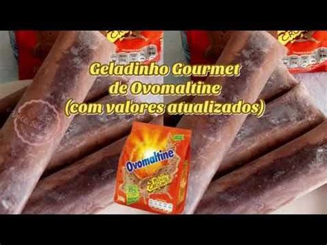 Geladinho Gourmet De Ovomaltine Pre Os Atualizados Geladinhos