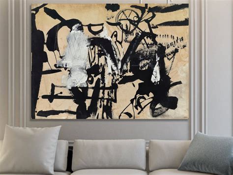 Franz Kline White Background Black Lines Curves - Etsy