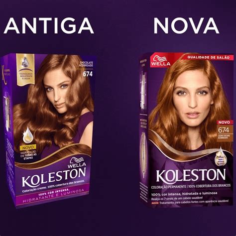 Tinta De Cabelo Koleston Louro Escuro Acobreado 674 Nova Embalagem