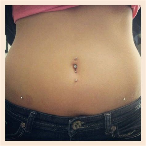 Top Bottom Bellybutton Piercings And Hip Dermals Bellybutton