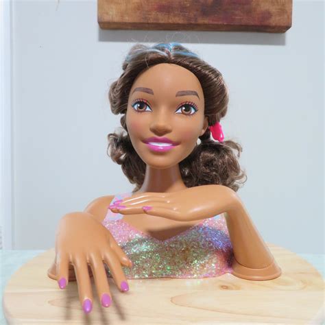 Barbie Tie Dye Deluxe Styling Head Brunette Hair Depop