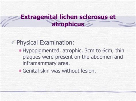 Extragenital Lichen Answer PPT