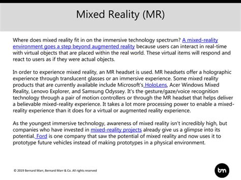 The Important Difference Between Virtual Reality Augmented Reality And Mixed Reality