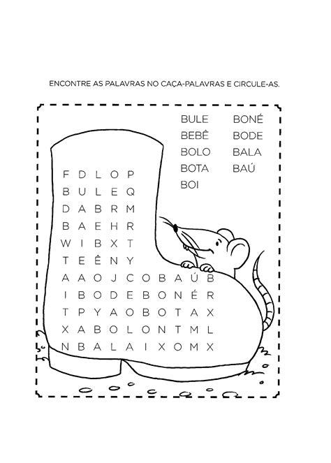 Caça Palavras Letra B BRAINCP