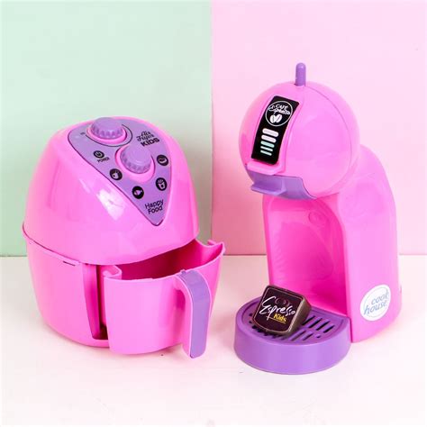 Kit Air Fryer Cafeteira C Psula De Brinquedo Infantil Shopee Brasil