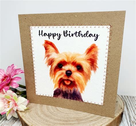 Yorkshire Terrier, Yorkie, Birthday Card, Greeting Card, Yorkie ...