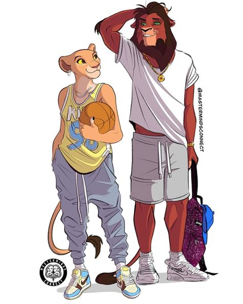 Kiara and Kovu | Artist Gave The Lion King Characters a Humanlike ...