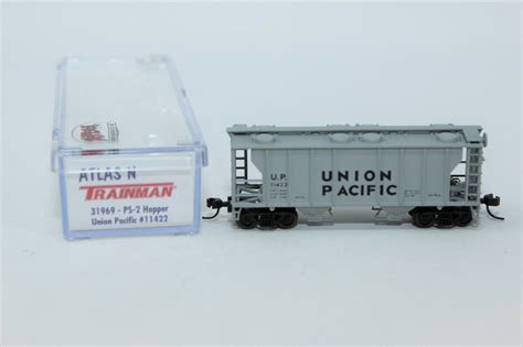 N Scale Atlas Ps 2 Covered Hopper Union Pacific 11422 Original Box