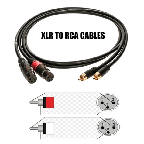 Singtronic Dual XLR Female To RCA Cable Convert A Balanced Audio To