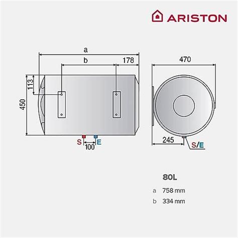 Ariston Blu1 Eco 80 liter elektrische boiler — Rehabilitaweb