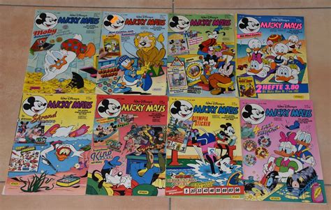 8 X Walt Disneys Micky Maus Nr 2 42 1 Auflagen 1988 Kaufen