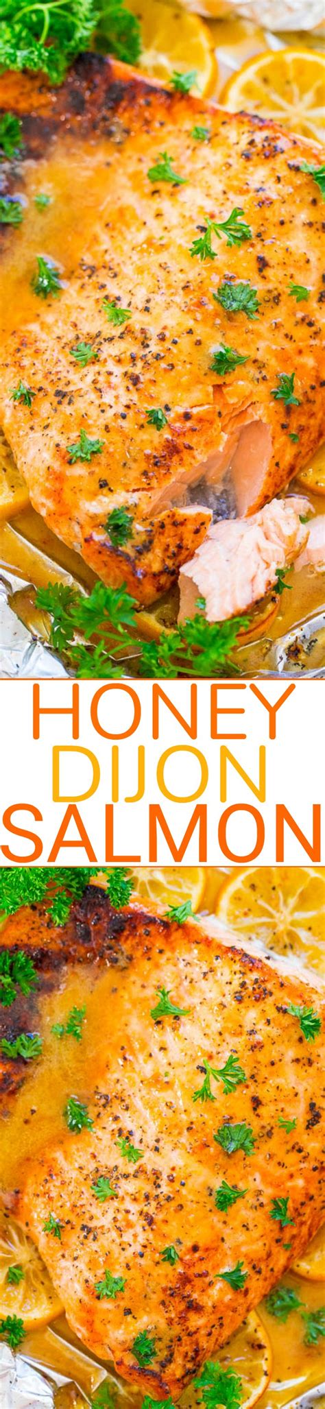 Baked Honey Dijon Salmon (Quick & Easy!) - Averie Cooks