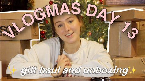 Gift Haul And Unboxing VLOGMAS DAY 13 YouTube