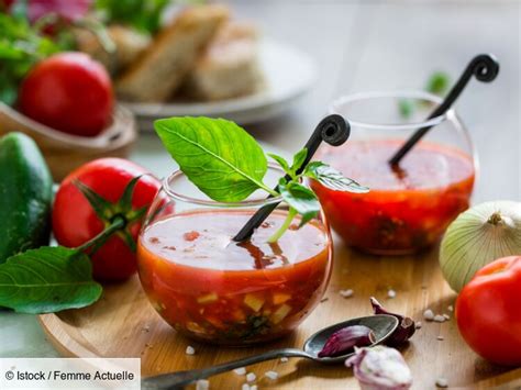 Gaspacho tomate concombre rapide découvrez les recettes de cuisine de