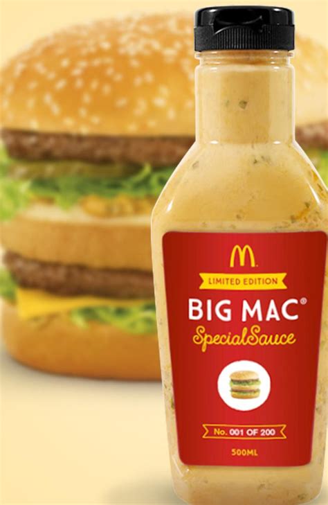 McDonalds Big Mac Sauce Yours To Own From Today The Advertiser