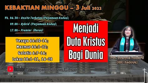 KEBAKTIAN MINGGU 3 JULI 2022 PK 09 00 HYBRID PK 17 00 RERUN PREMIER